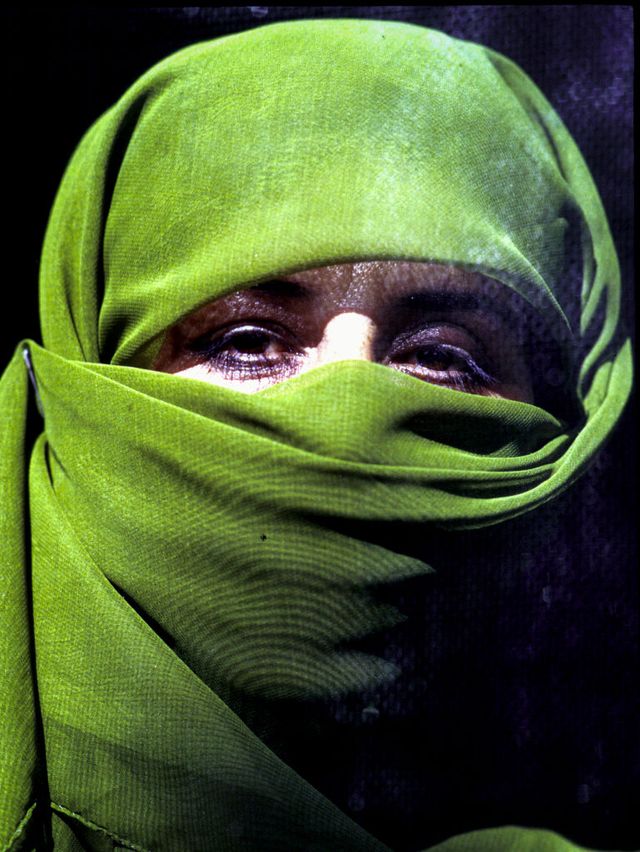 herat, afghanistan july 27 an unidentified covered woman poses for a portrait on july 27, 1996 in herat, afghanistan she works for a foreign aid agency women are not allowed to study and work by the ruling taliban regime, who took over most of the country in 1996 photo per anders petterssongetty images