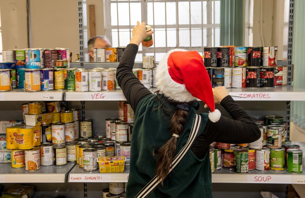 The Trussell Trust Food Bank In Liverpool Distributes Christmas Hampers