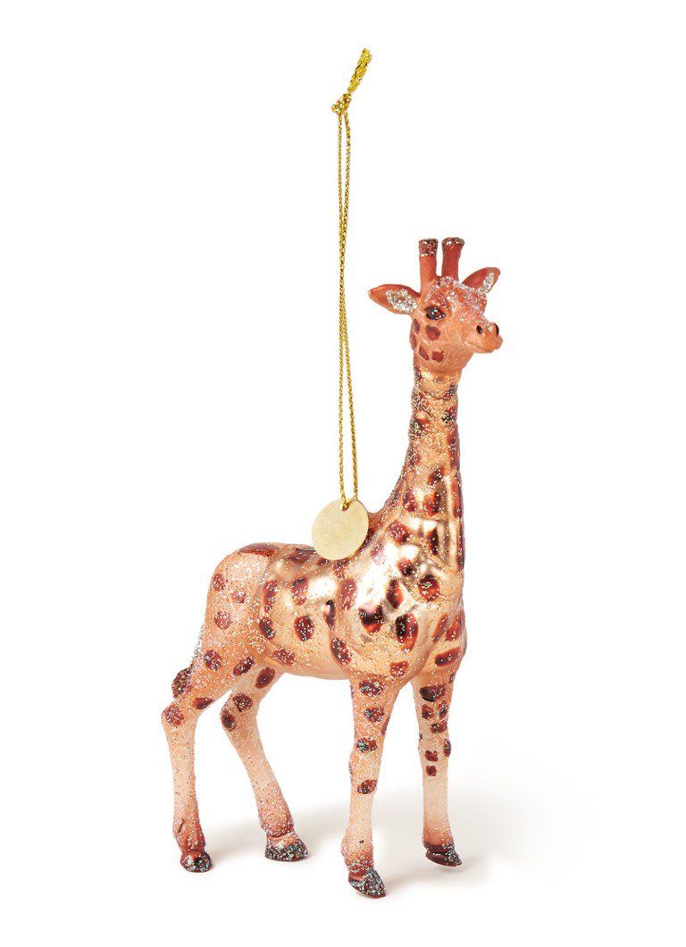 Giraffe, Giraffidae, Animal figure, Terrestrial animal, Toy, Wildlife, Holiday ornament, Fawn, Figurine, Metal, 