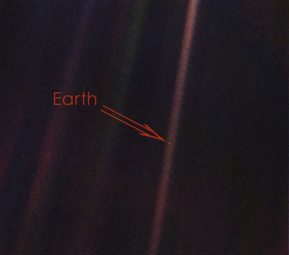 ボイジャー1号が撮影した地球の写真「pale blue dot」
