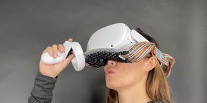 vr headset lets you feel sensation on the lips teeth and tongue