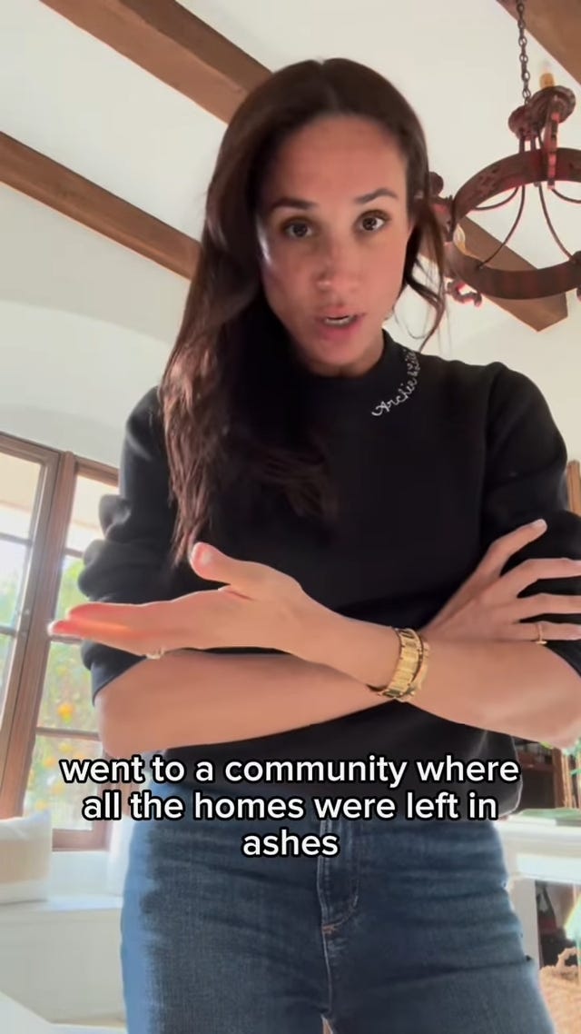 person discussing a community impacted by disaster