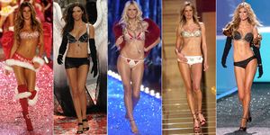Fashion model, Clothing, Lingerie, Bikini, Fashion, Undergarment, Fashion show, Model, Swimwear, Leg, 