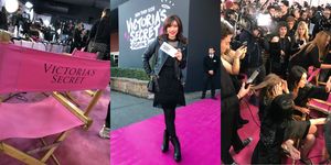 Pink, Red carpet, Carpet, Fashion, Flooring, Tights, Premiere, Footwear, Event, Knee-high boot, 