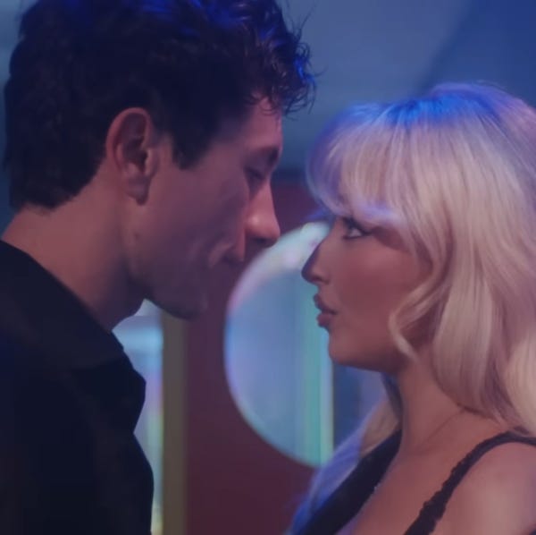 Sabrina Carpenter Recruits Barry Keoghan for a Sultry Role in the “Please Please Please” Video