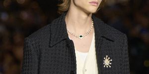Bolso de mano pequeño de Louis Vuitton en tejido de dame…