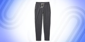 gray vuori sweatpants against white background
