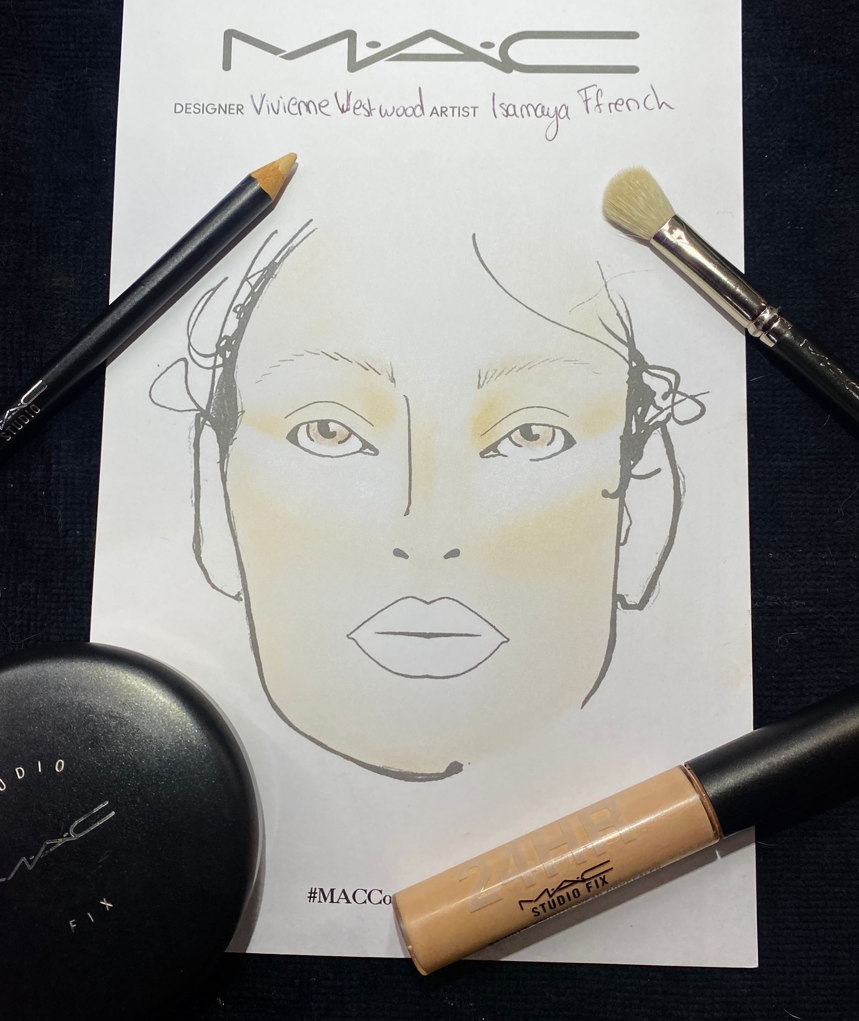 The Secrets Behind The Bold Eyes At Vivienne Westwood S Fall 2024   Vw Aw24 Face Chart 65e8c0e4112e6 