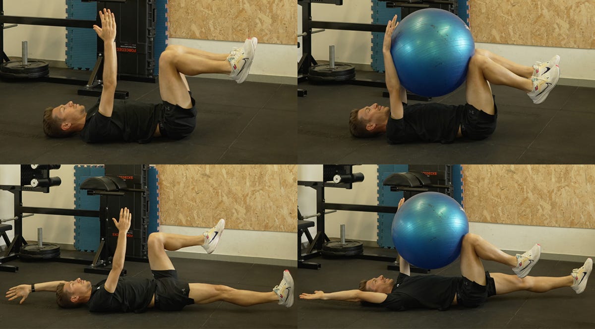 dead bug, core, allenamento di forza, running coach, coach del mese, riccardo mugnosso