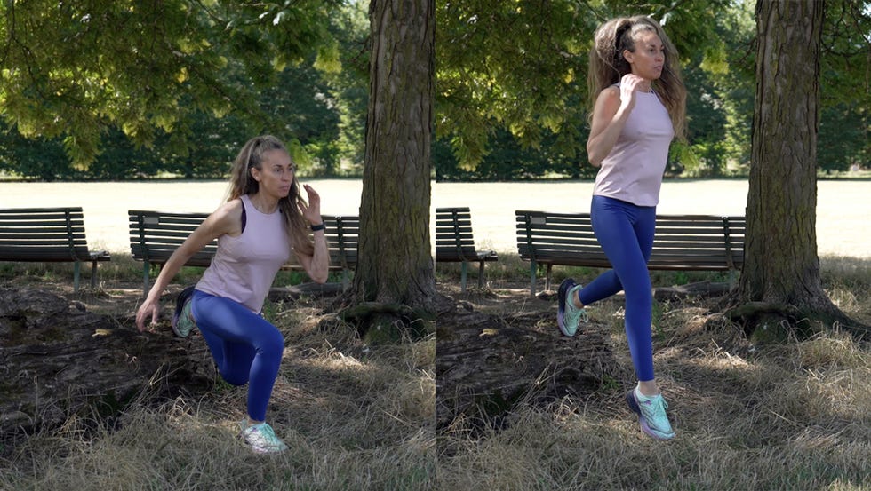 core training, running coach, coach del mese, roberta mirata, bulgarian split squat jump