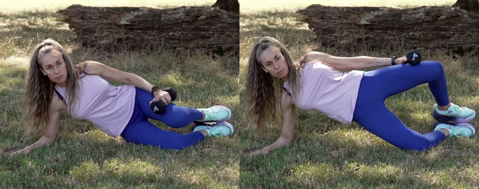 core training, running coach, coach del mese, roberta mirata, clamshell con manubrio