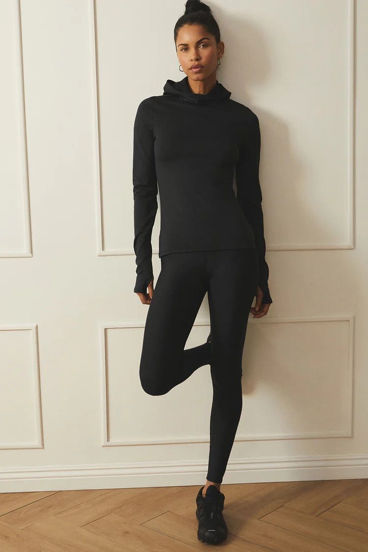 Women's High Waisted Cotton Seamless Fleece Lined Leggings - A New Day™ :  Target