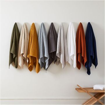 a group of clothes on a wall