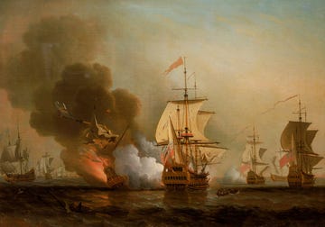 wagers actie voor de kust bij cartagena, 28 mei 1708