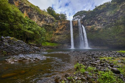 wailua waterfall,kauai,hawaii,usa