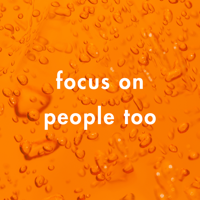 focus on people