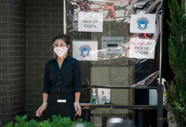 streets closed to provide space for outdoor dining in bethesda during pandemic