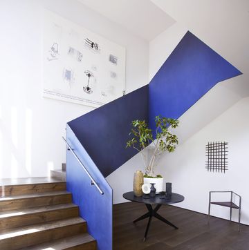 waldos designs blue staircase