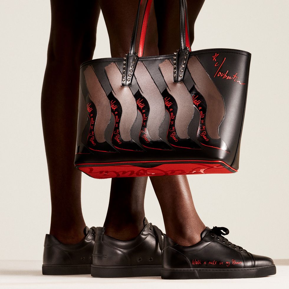 christian louboutin idris chelsea elba collaboration walk a mile in my shoes charity