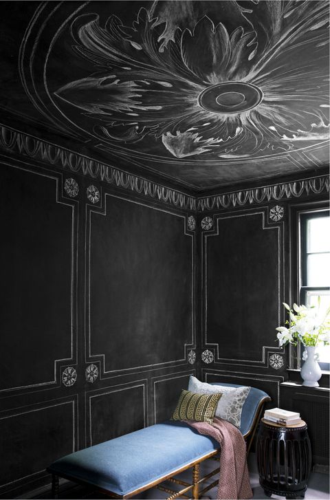 wall paint ideas stylish chalkboard wall