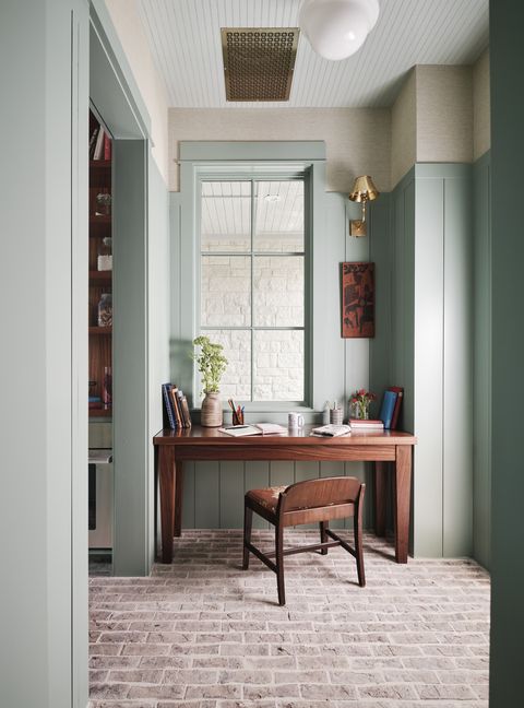recipe desk a nook inside the kitchen desk grothouse lighting circa lighting paint farrow  ball vent cover architectural grille chair vintage