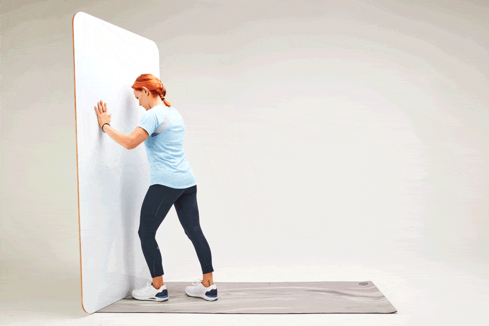 calf exercise wall test