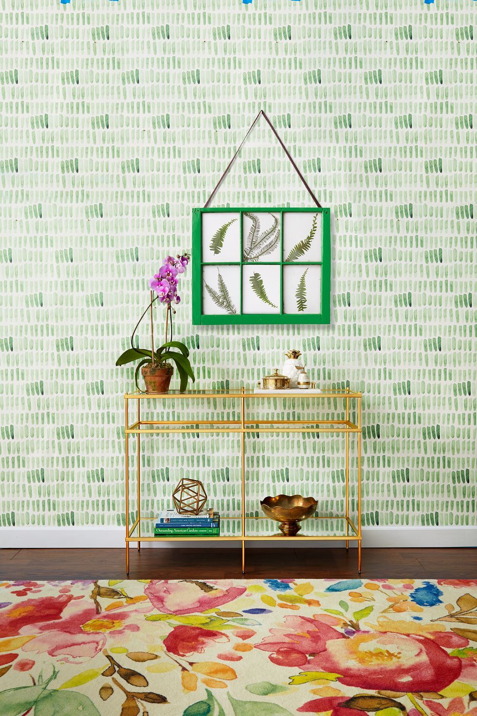 Bedroom Reveal DIY Wallpaper Accent Wall  YesMissy
