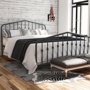 Best Walmart furniture 2019, Novogratz Bushwick Metal Bed, Multiple Colors and Sizes