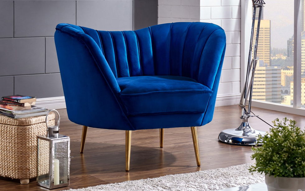 Blue accent 2024 chair walmart