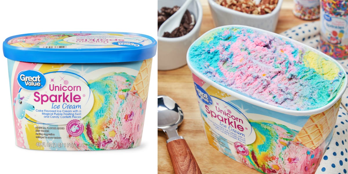 Walmart Is Selling Unicorn Sparkle Ice Cream