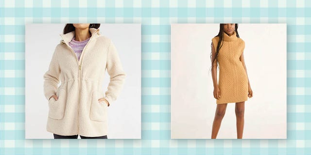 two womens clothing items displayed side by side