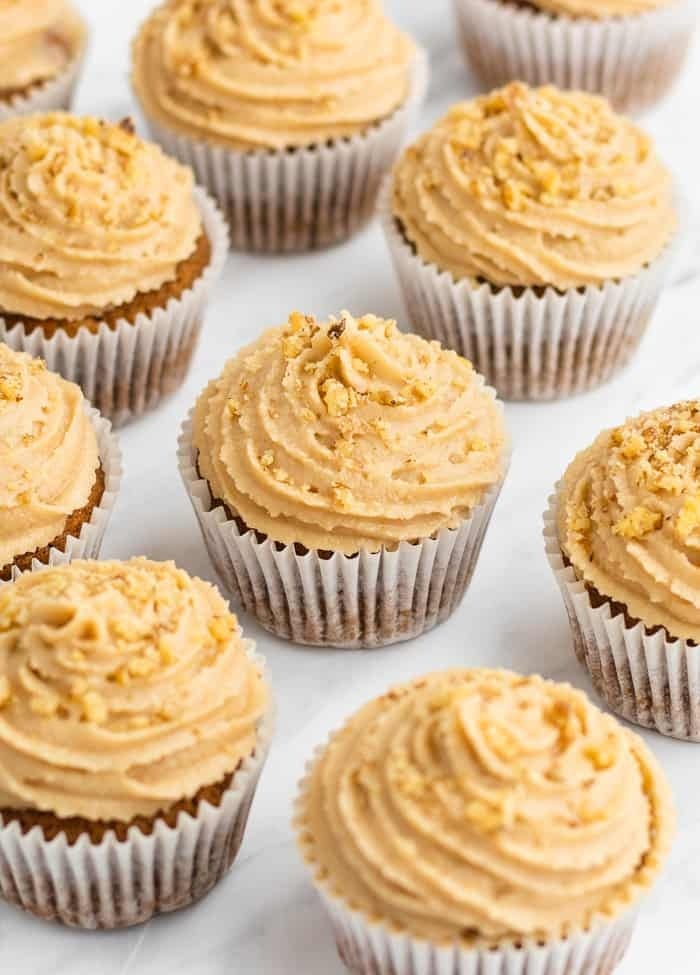 coffee and walnut cupcakes