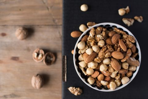 what to eat after a run, mixed nuts