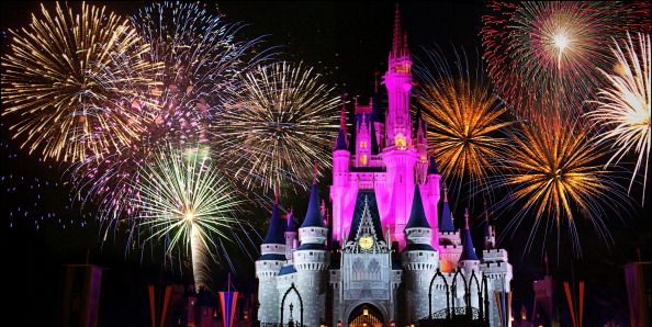 walt disney world - magic kingdom castle fireworks