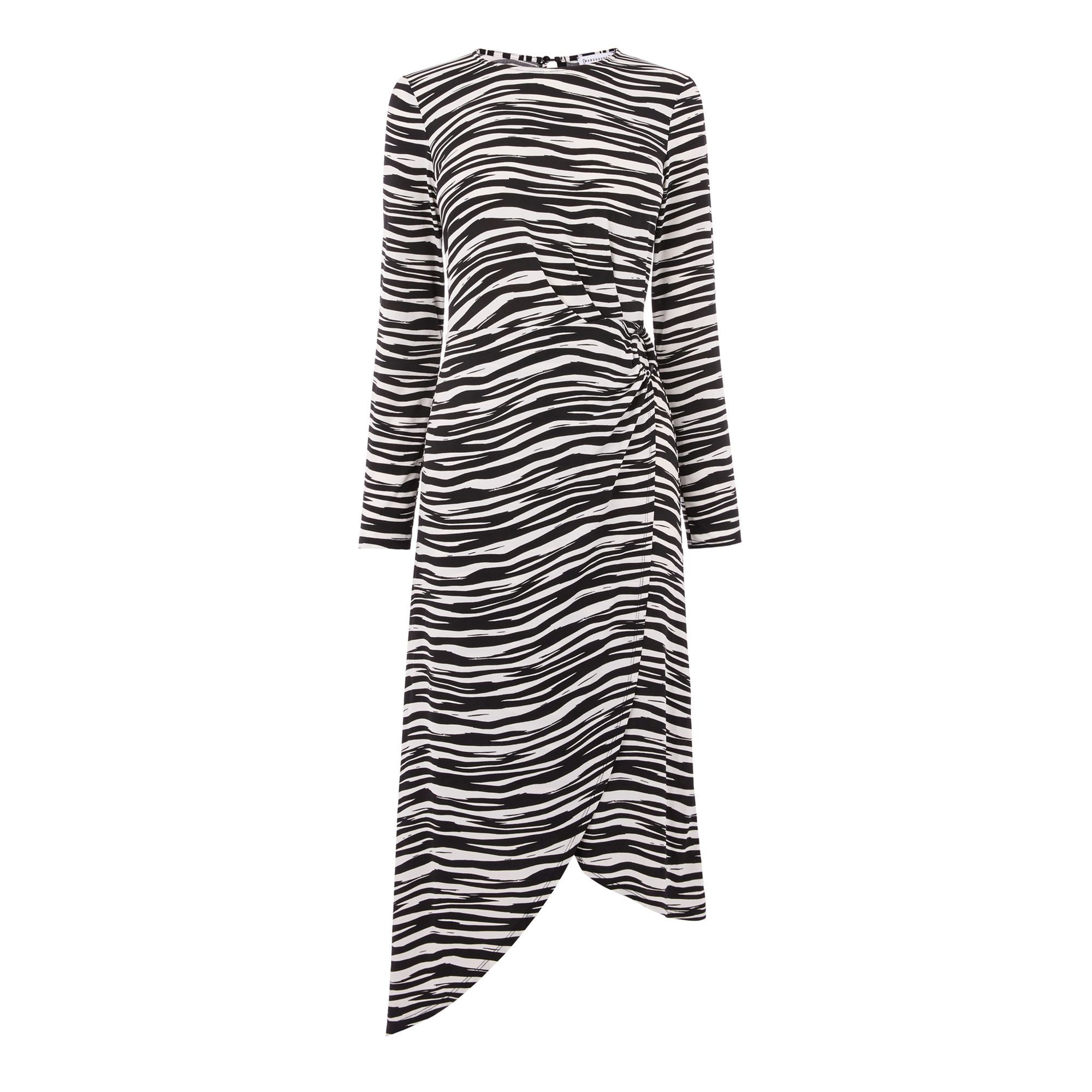 Warehouse 2024 zebra dress