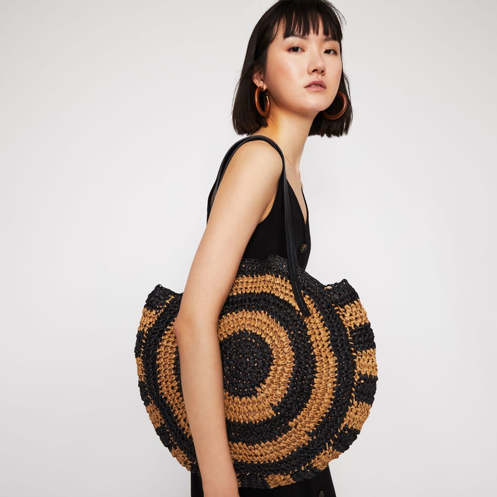 Straw shopper bag