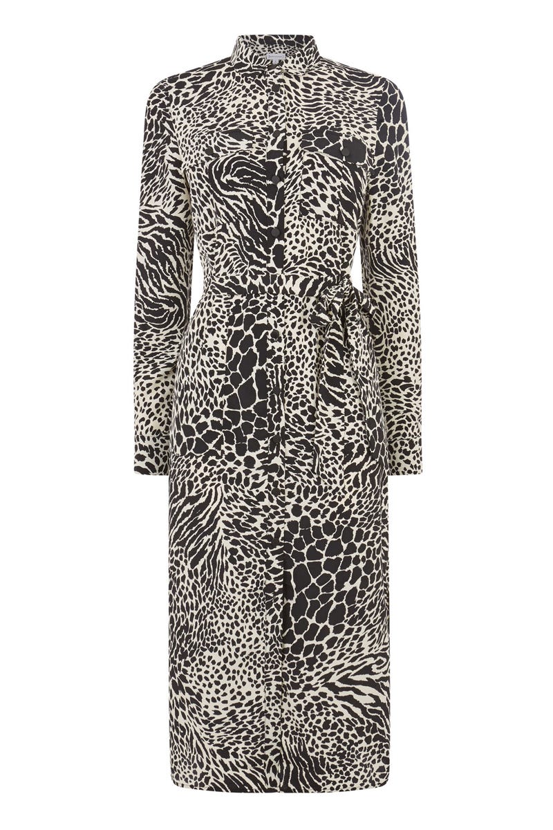 Warehouse animal print dress