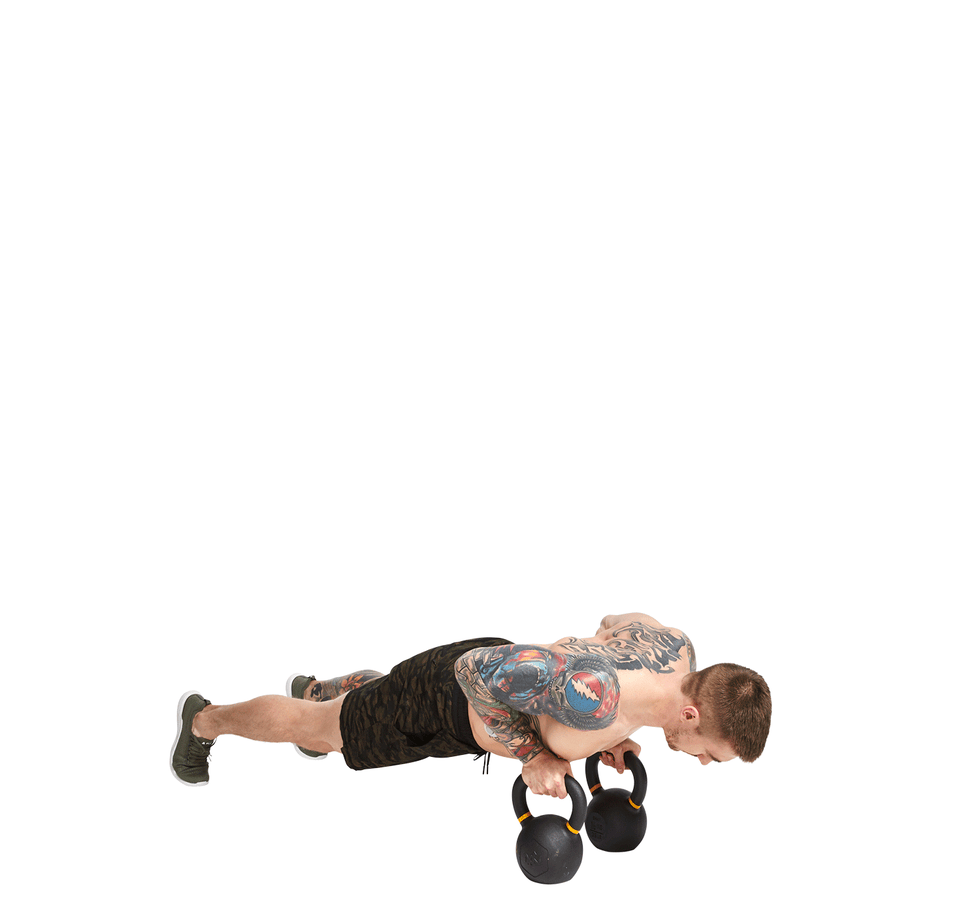Arm, Press up, Joint, Shoulder, Leg, Kettlebell, Weights, Physical fitness, Trunk, Exercise equipment, 