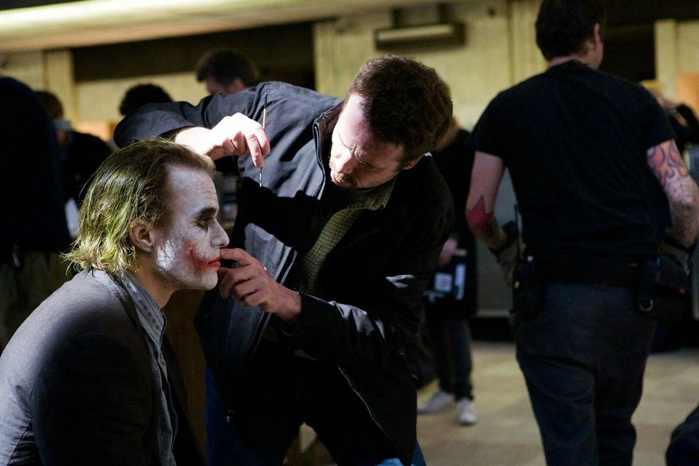 Behind the Scenes Photos from The Dark Knight - Heath Ledger, Christian ...