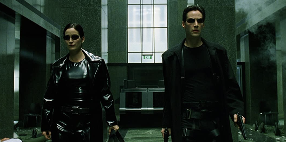neo and trinity in the matrix movies