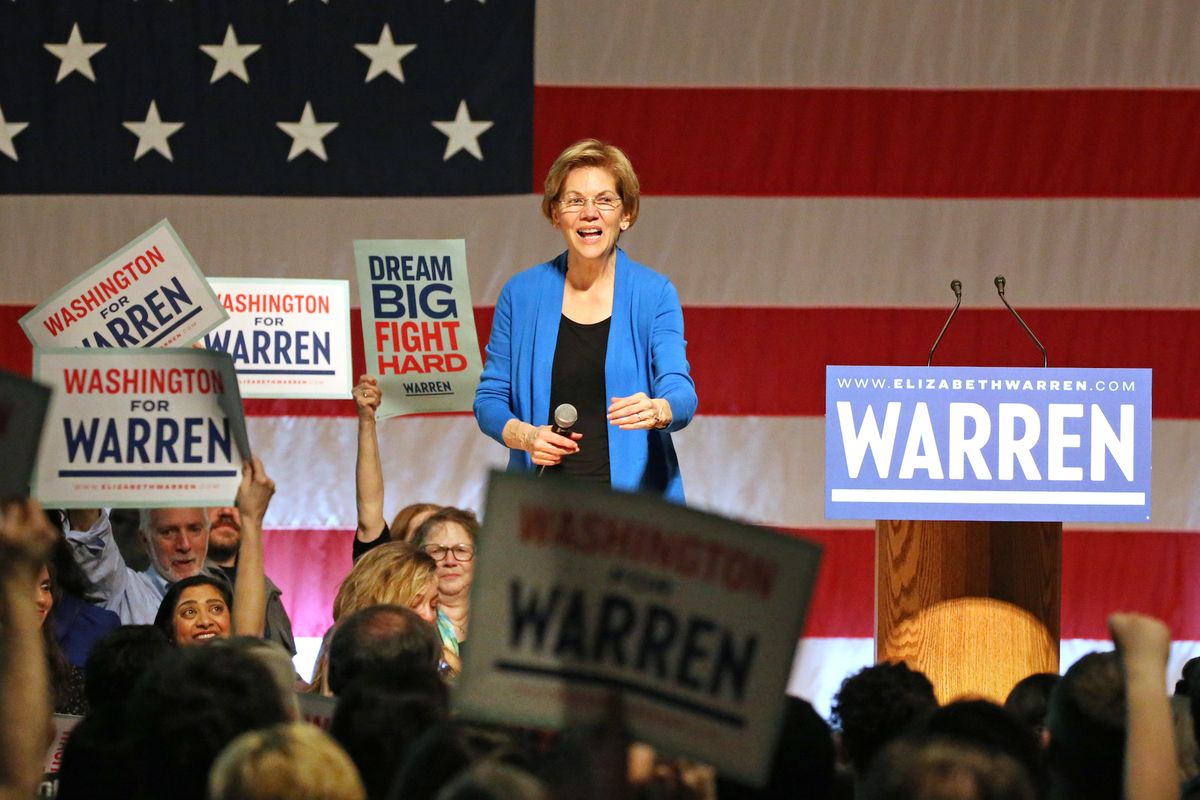 Presidential Candidate Elizabeth Warren Holds Campaign Event In Seattle