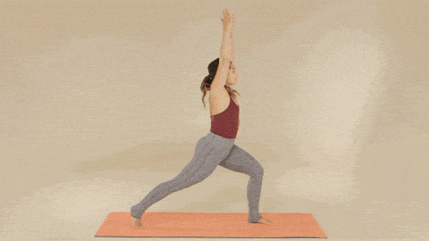 Physical fitness, Shoulder, Yoga, Arm, Standing, Joint, Leg, Stretching, Yoga mat, Knee, 