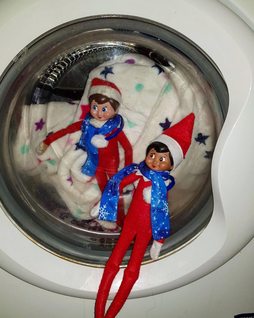 Elf on the Shelf Ideas For 2 Elves