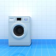 Washing machine, Major appliance, Clothes dryer, Home appliance, Tile, Line, Material property, Laundry, Room, Flooring, 