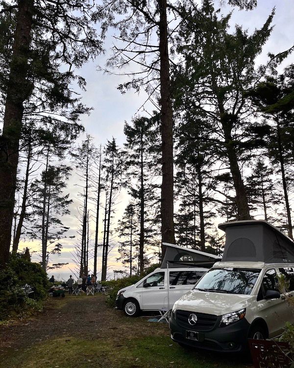 mercedes metris pop up campers in olympic national park