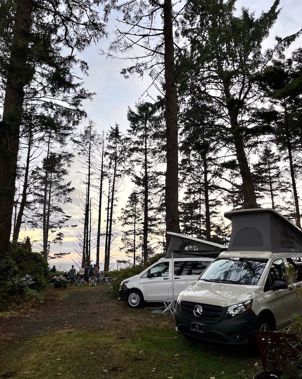mercedes metris pop up campers in olympic national park