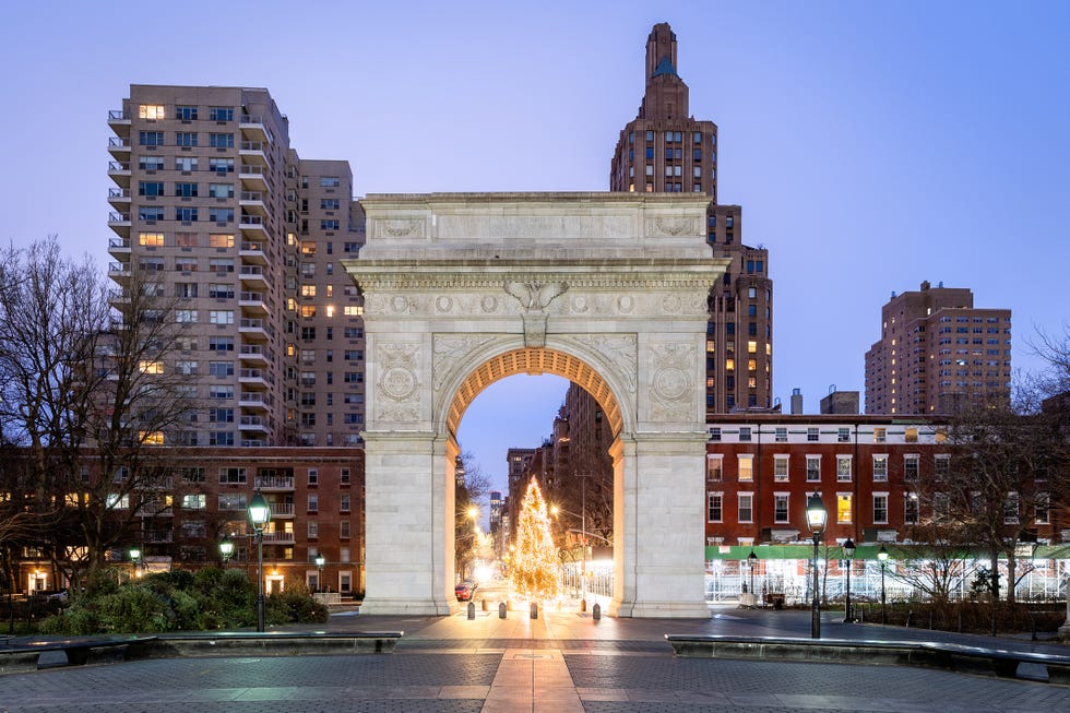 washington square arch, washington square park, new york city, new york, america