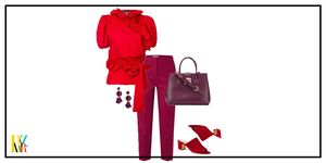 Red, Bag, Handbag, Footwear, Magenta, Fashion accessory, Tote bag, Carmine, Fashion illustration, Birkin bag, 