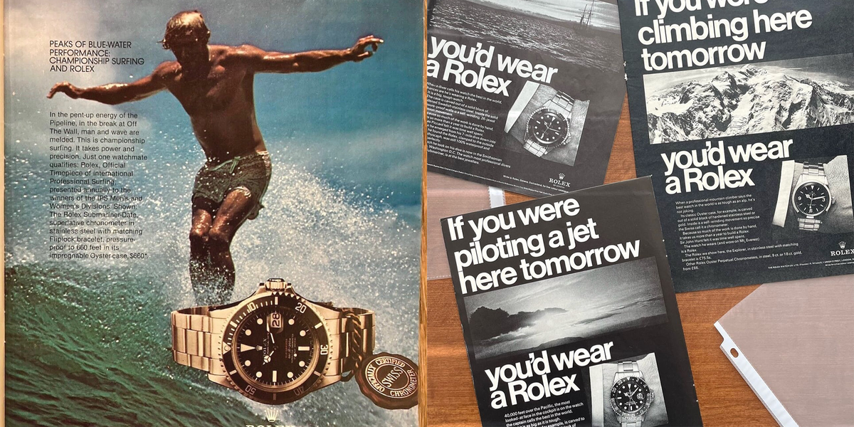 Rolex advertising agency sale