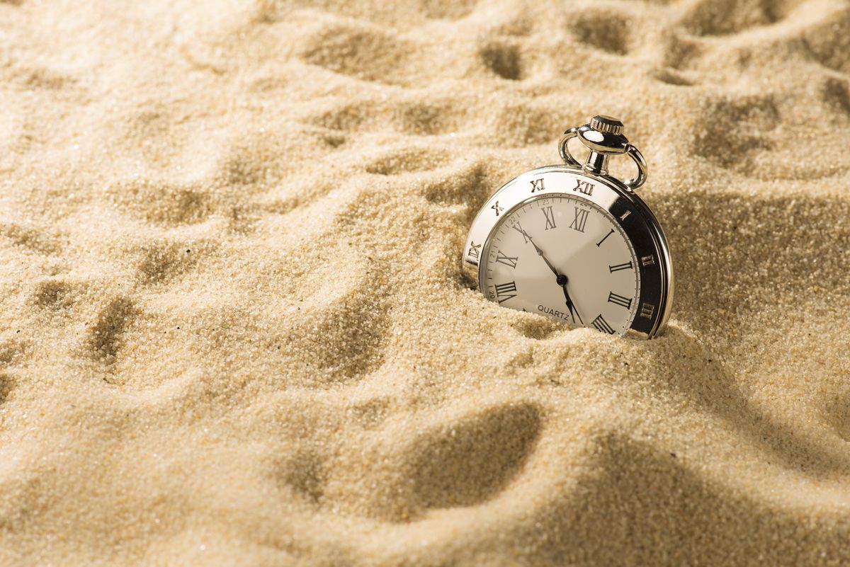 watches in the sand
